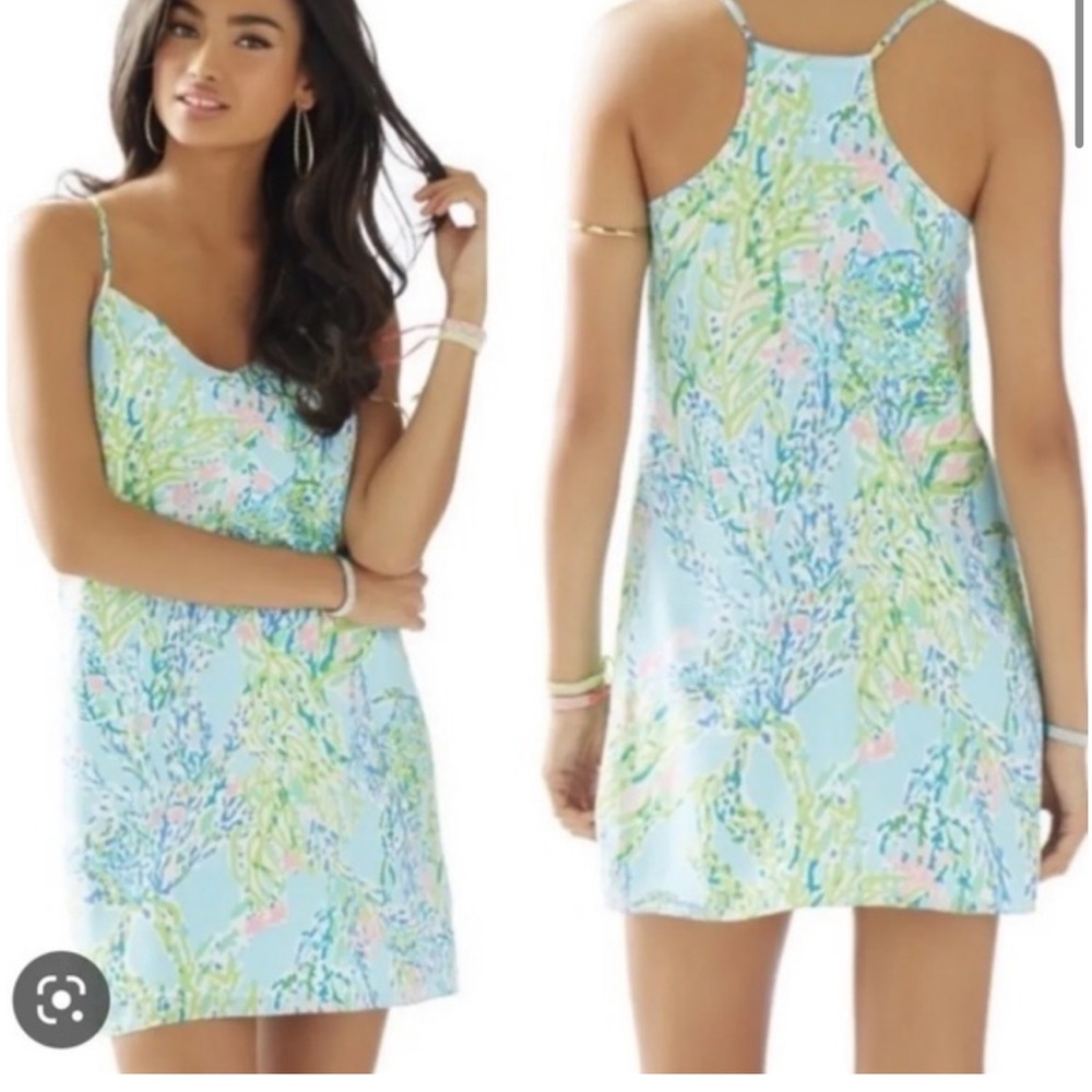 Lilly Pulitzer dusk slip dress in “sky blue heaven”!